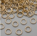 Zdjęcie - Kółeczka zaciskowe real gold color 7x1mm